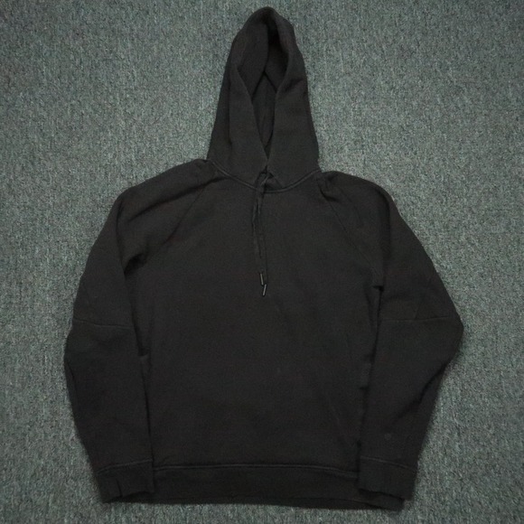 Lululemon Hoodie Mens Large Black City Sweat Pullover Hooded Long Sleeve